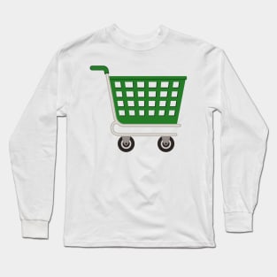 Cute Shopping Cart Long Sleeve T-Shirt